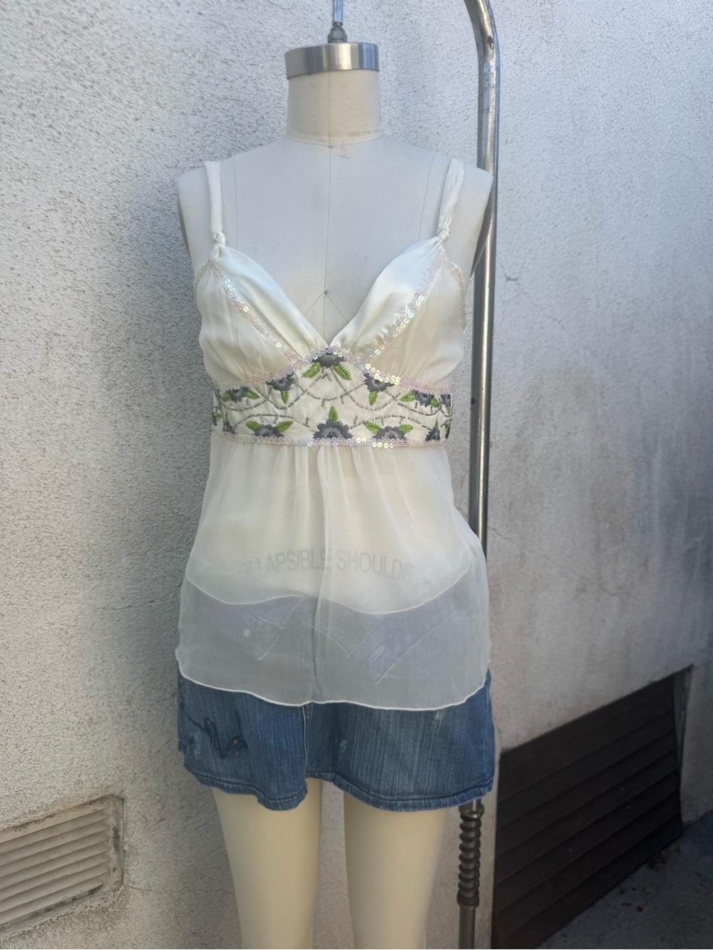 Silk new with tags and embroidery fairy top